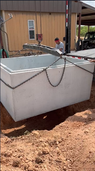 Storm shelter placement in Roaring Springs, TX by Sheltris